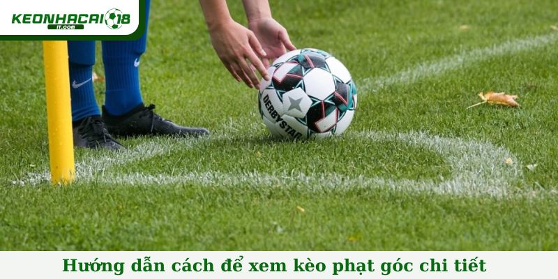 Hướng dẫn cách để xem kèo phạt góc chi tiết